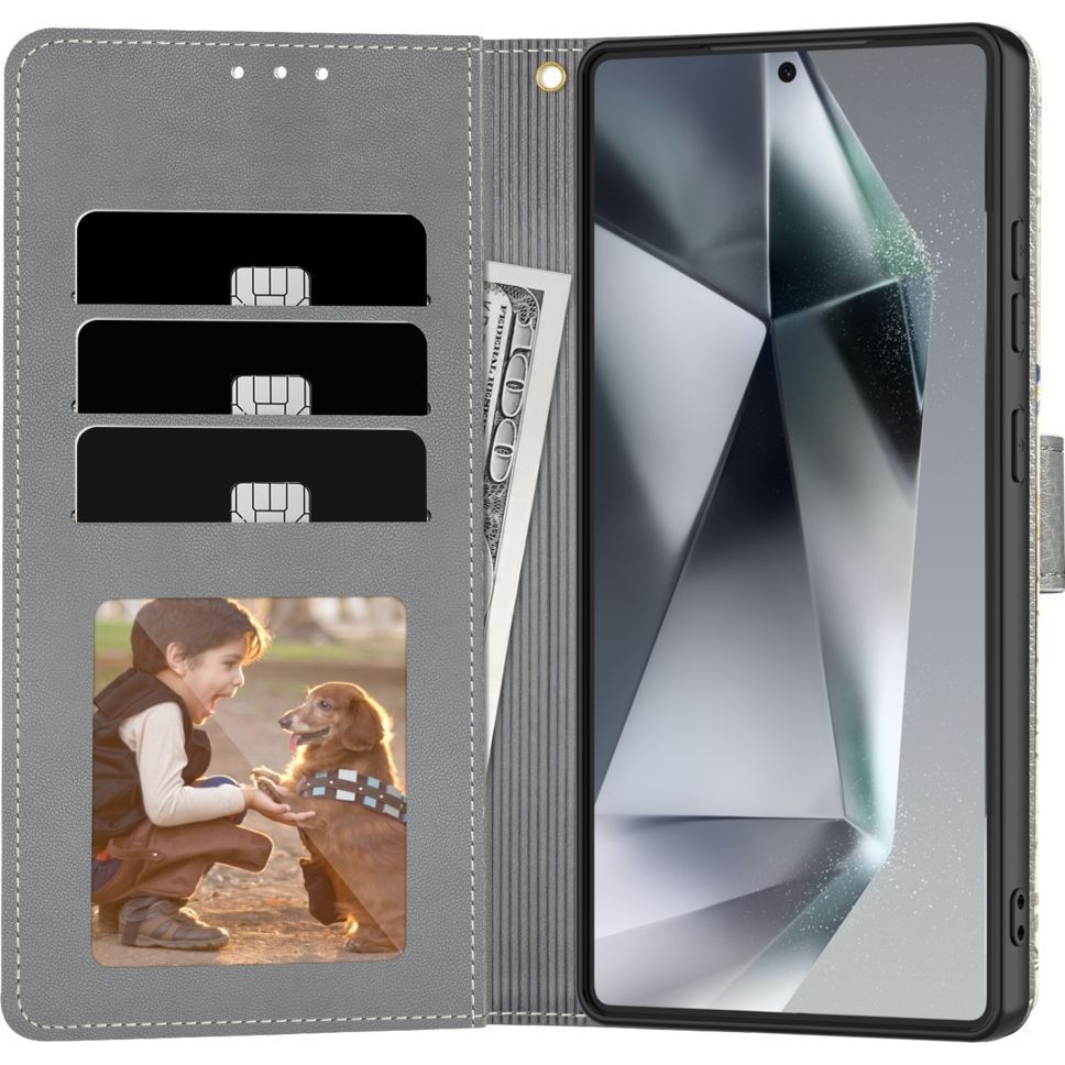 Etui z klapką Tech-Protect Wallet dla Samsung Galaxy A26 5G / A17 5G / A17 4G, wzorzyste.